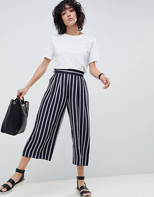 ASOS DESIGN tailored easy stripe culotte | ASOS
