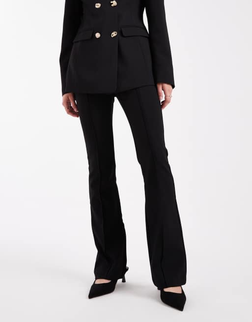 ASOS DESIGN tailored flare pants in black