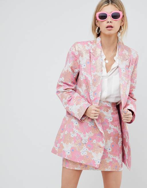 Asos floral clearance blazer