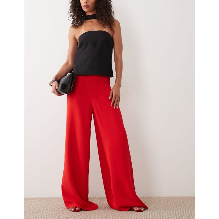halterneck dress satin Isla Halterneck Maxi Slip Dress | Berry Red main image 0