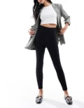 [ASOS DESIGN] ASOS DESIGN tailored high waist skinny pants in black 14 Black