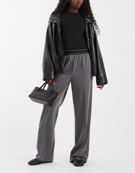 ASOS DESIGN Tailored jogger trouser in grey - view 1