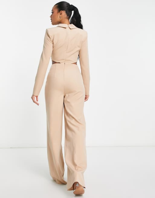 Asos cheap beige jumpsuit