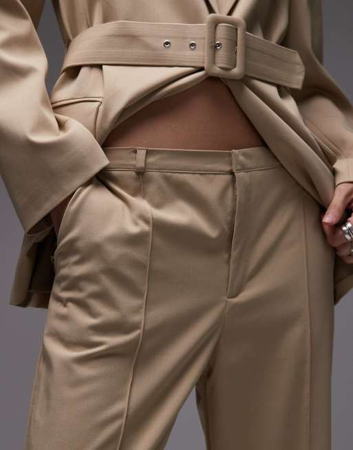 ASOS DESIGN tailored kickflare pants in camel - part of a set, 4 of 5