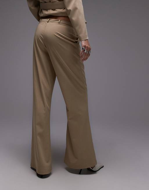 ASOS DESIGN tailored kickflare pants in camel - part of a set, 5 of 5