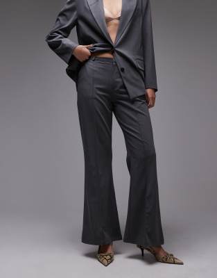 Asos Design Tailored Kickflare Pants In Black