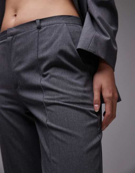 ASOS DESIGN tailored kickflare pants in charcoal - part of a set, 4 of 5