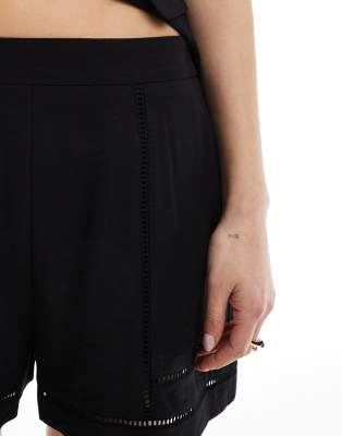 Asos Design Tailored Ladder Trim Shorts