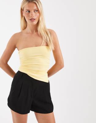 Женские шорты ASOS Design под лен, черные