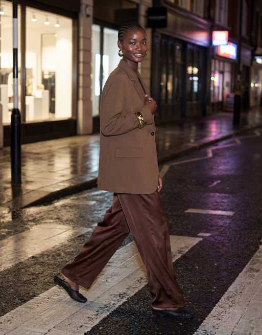ASOS DESIGN tailored longline relaxed blazer in tan - TAN, 11 of 11