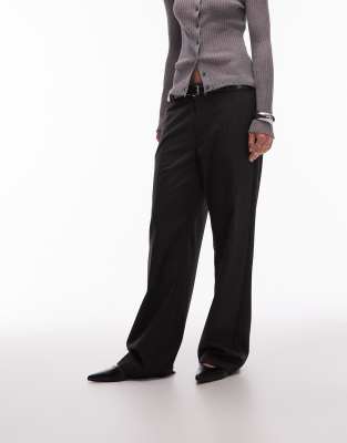 Asos Design Tailored Low Rise Mensy Pants In Black