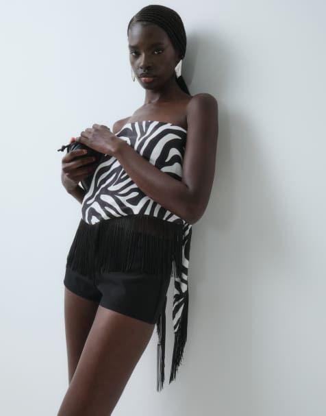 ASOS DESIGN tailored low rise short in black