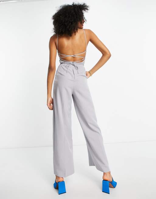 Asos store grey jumpsuit