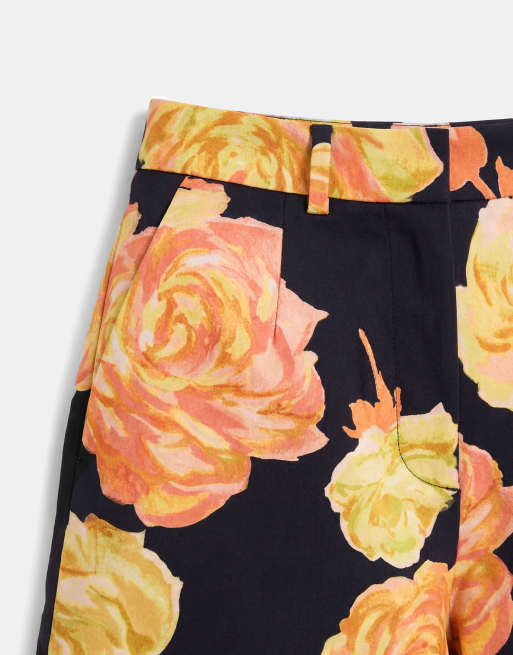 ASOS DESIGN tailored micro short in bright floral, 9 of 9