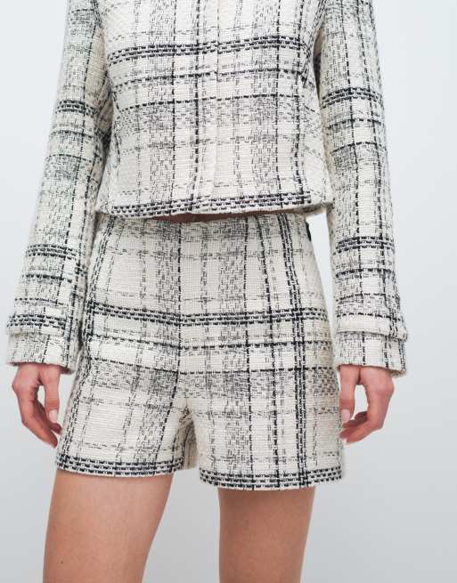 ASOS DESIGN tailored micro short in check boucle, 3 of 12