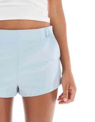 Asos Design Tailored Micro Shorts - Part Of A Set-blue In Blue
