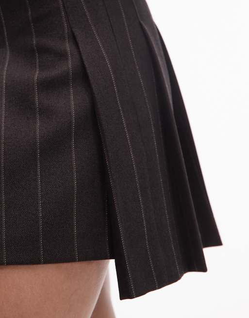 ASOS DESIGN tailored mini skirt co-ord in pinstripe, 3 of 4