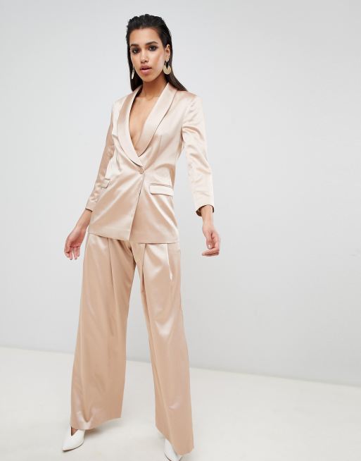 Satin suit clearance ladies