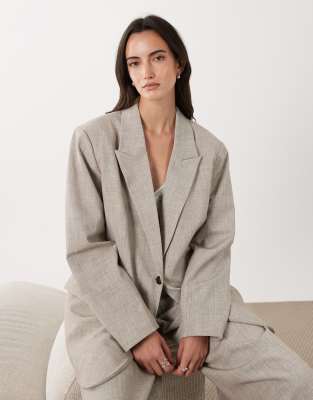 Asos Design Tailored Oversized Blazer In White