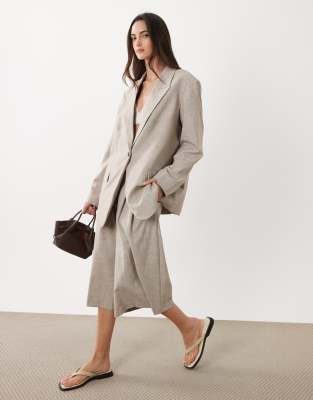 Asos Design Tailored Oversized Blazer In White