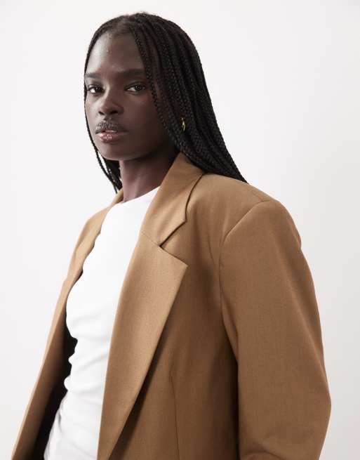 ASOS DESIGN Tailored oversized blazer in toffee, 2 of 4