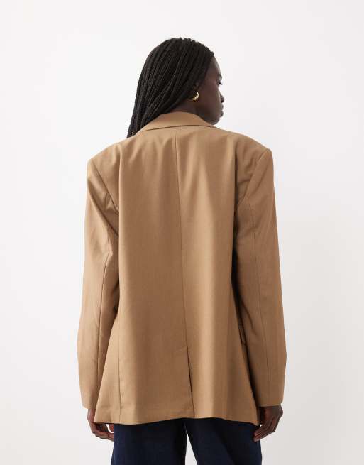 ASOS DESIGN Tailored oversized blazer in toffee, 3 of 4