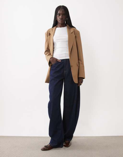 ASOS DESIGN Tailored oversized blazer in toffee, 4 of 4