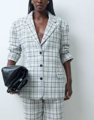 Asos Design Tailored Oversized Blazer In Multi