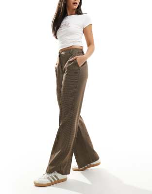 Asos Design Tailored Pants In Plaid-multi