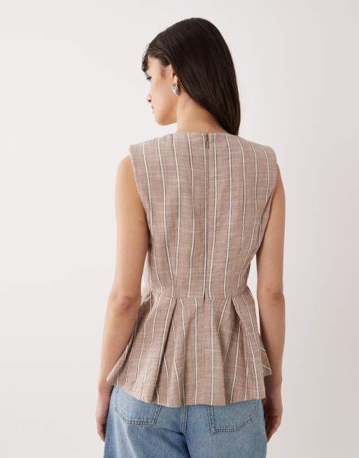 ASOS DESIGN tailored peplum shell top, 4 of 4