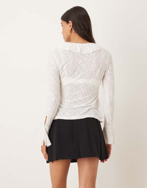 ASOS DESIGN tailored pleated mini skirt in black