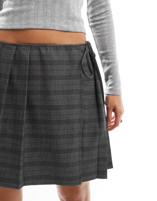 Pleated plaid skirt asos hotsell