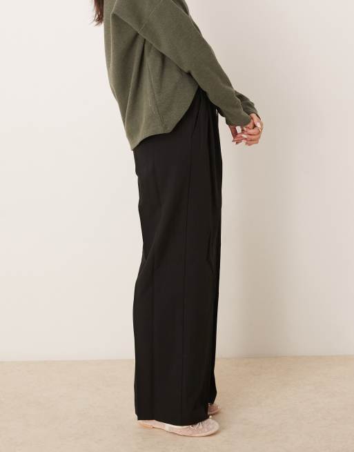 ASOS DESIGN tailored pull-on pants in black, 2 of 5
