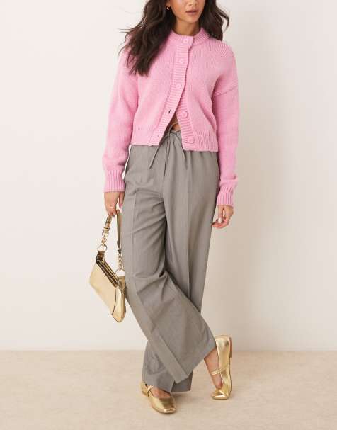 ASOS DESIGN tailored pull on pants in grey - view 1