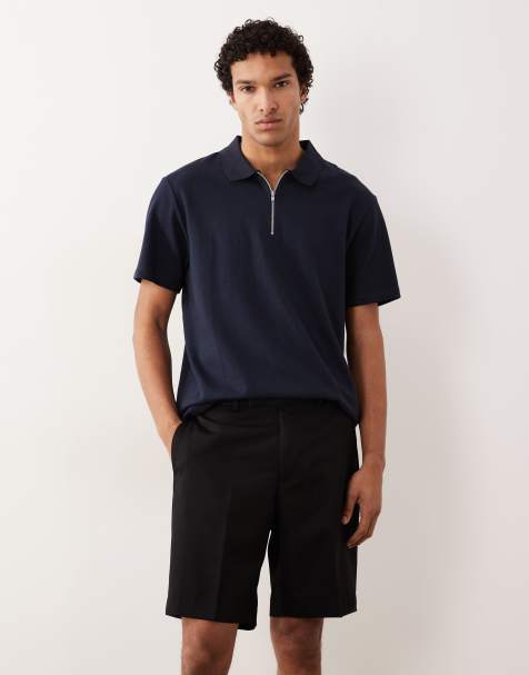 ASOS DESIGN tailored regular shorts in black - view 1