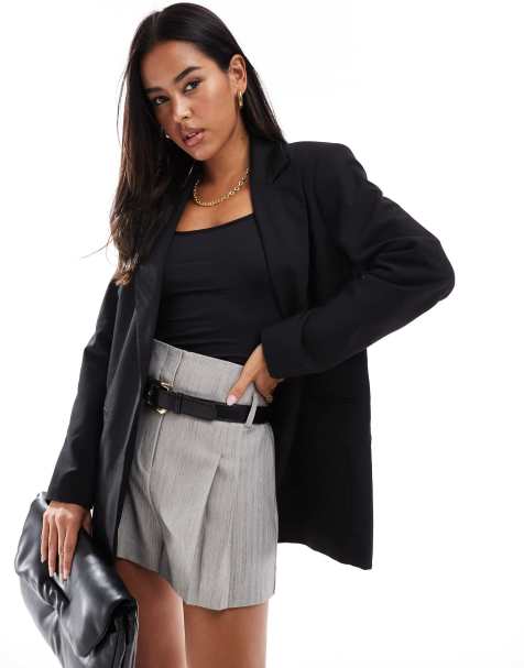 ASOS DESIGN tailored relaxed blazer co-ord in black