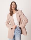 [ASOS DESIGN] ASOS DESIGN tailored relaxed blazer in mocha-Brown XS Mocha