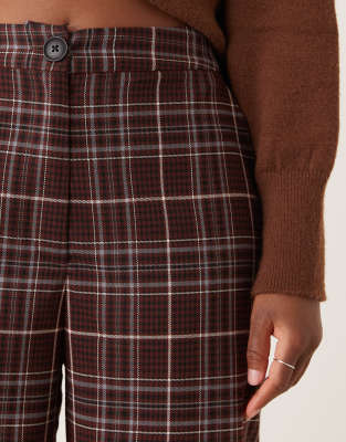 Asos Design Tailored Relaxed Straight Leg Pants In Multi