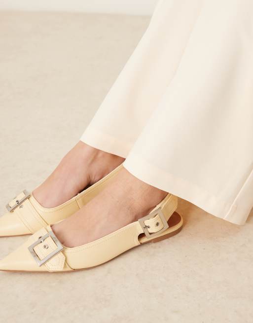 ASOS DESIGN tailored relaxed straight leg pants in buttermilk, 4 of 5