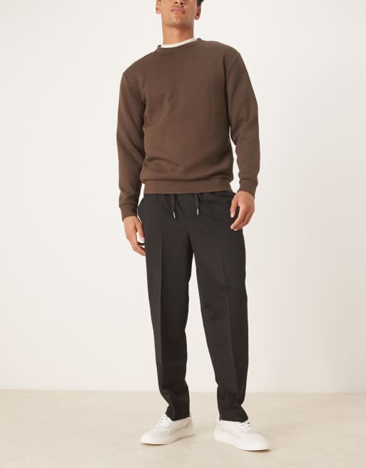 ASOS DESIGN tailored relaxed tapered jogger in black, 2 of 5