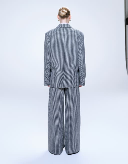 ASOS DESIGN tailored relaxed trouser in houndstooth - MULTI, 4 of 5