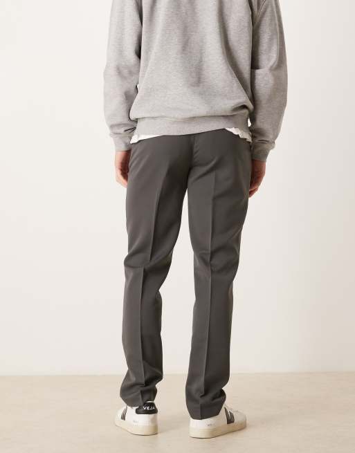 ASOS DESIGN tailored slim fit trouser in charcoal, 2 of 5