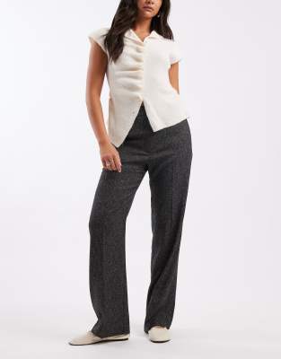 Asos Design Tailored Slim Straight Leg Pants In Gray
