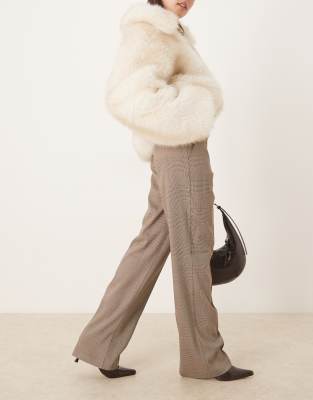 Asos Design Tailored Slim Straight Leg Pants In Multi