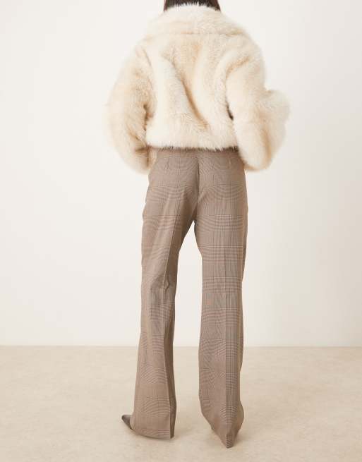 ASOS DESIGN tailored slim straight leg pants in plaid, 4 of 5