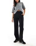 [ASOS DESIGN] ASOS DESIGN tailored slim straight pants in black 8 Black