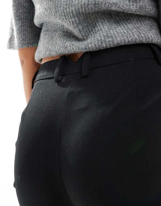ASOS DESIGN tailored slim straight pants in black