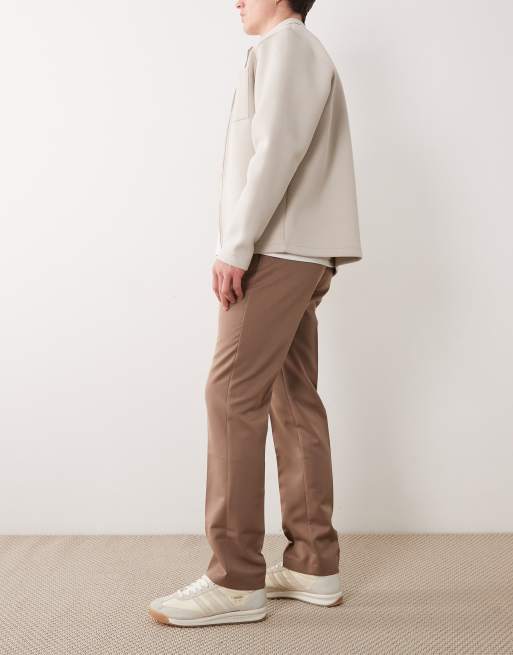 ASOS DESIGN tailored slim trousers in brown, 3 of 5