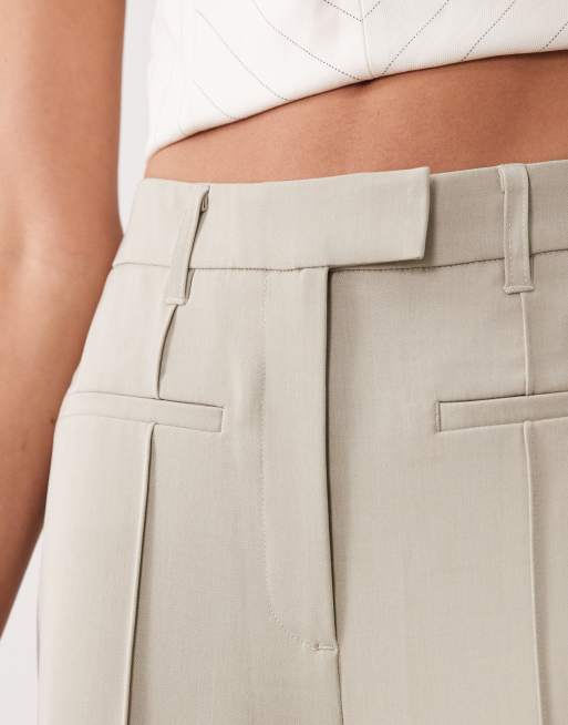 ASOS DESIGN Tailored slinky flare pants in sage, 5 of 5