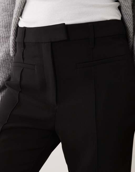 ASOS DESIGN tailored slinky flared pants in black - part of a set, 3 of 5